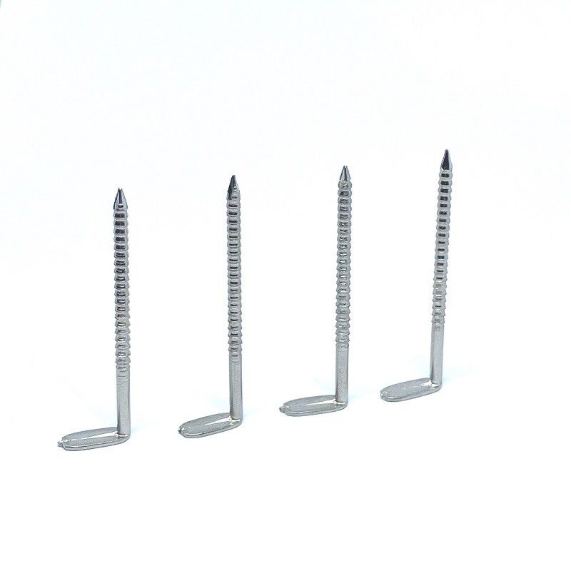 316 Stainless Steel A4 Ring Shank Nails Right Angle L Head 2.0 X 50MM