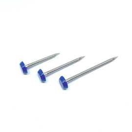 40mm SUS316 Ring Shank Plastic Cap Nails para a fáscia e o intradorso de fixação