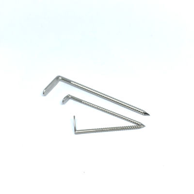 Pregos de aço inoxidável da cabeça do ângulo direito com Ring Shank anular